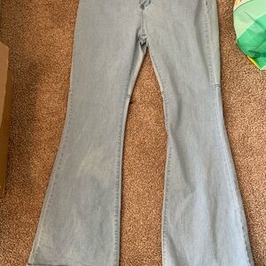 Women's wide leg flare jeans selling as a bundle size 14